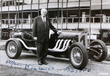 Alfred Neubauer Mercedes-Benz Racing Director Motorracing-Photoconvolut 1976 with original Autograph (9958)